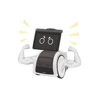 White robot wallpaper