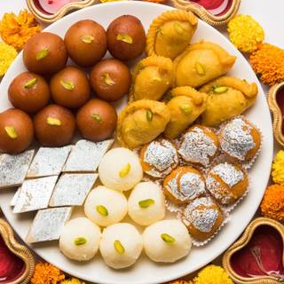 Diwali sweets wallpaper