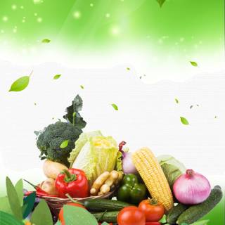 Green vegetables wallpaper