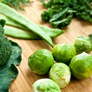 Green vegetables wallpaper