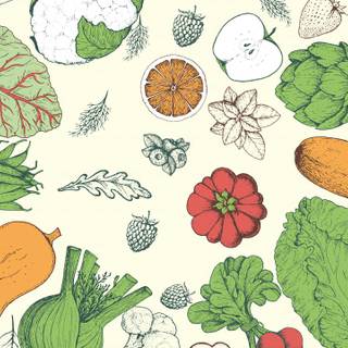 Green vegetables wallpaper