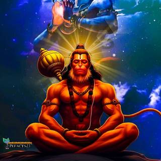 Mahadev and Hanuman wallpaper