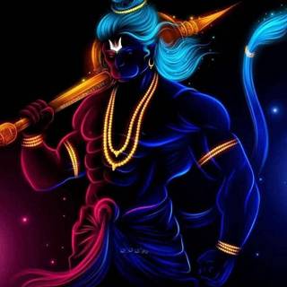 Mahadev and Hanuman wallpaper