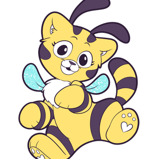 Cat-Bee wallpaper