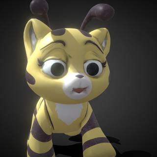 Cat-Bee wallpaper