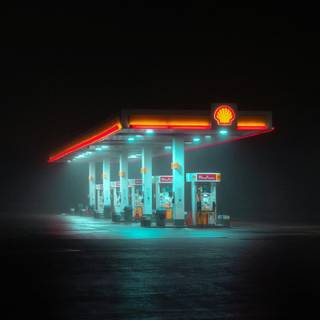 Fuel station wallpaper