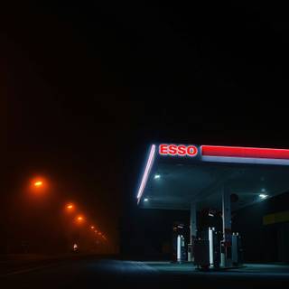 Fuel station wallpaper