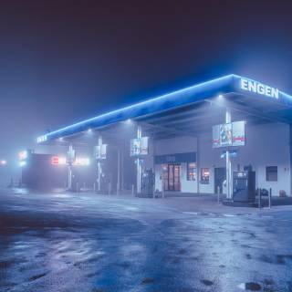Fuel station wallpaper