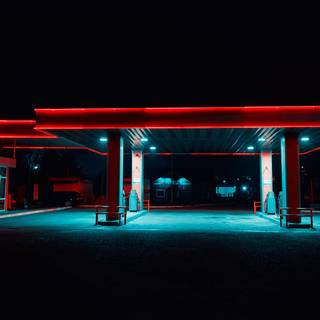 Fuel station wallpaper