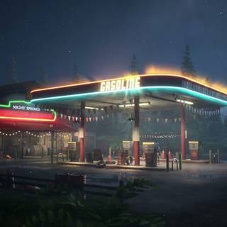 Fuel station wallpaper
