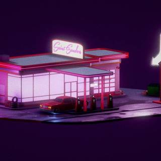 Fuel station wallpaper