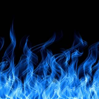 Blue flame 4k wallpaper