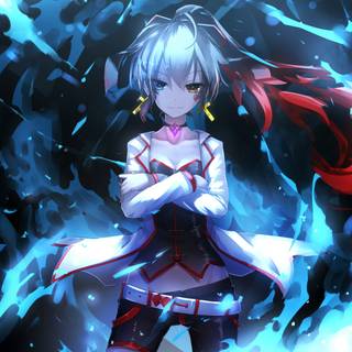 Blue flame 4k wallpaper