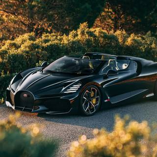 Bugatti logo 4k wallpaper