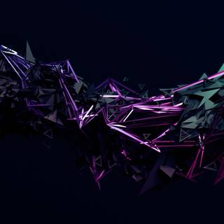 4k black geometric wallpaper