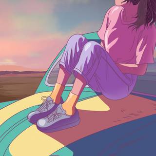 4k aesthetic lofi wallpaper