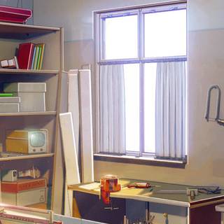 Anime house phone wallpaper