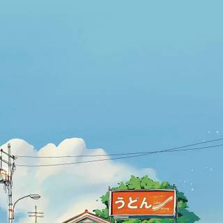 Anime house phone wallpaper