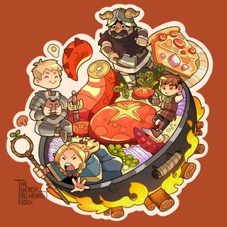 Delicious in Dungeon phone wallpaper