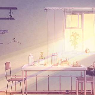 Anime house phone wallpaper