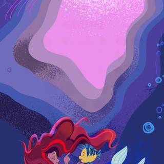 Little Mermaid iPhone wallpaper