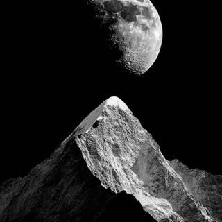 Black mountain phone wallpaper