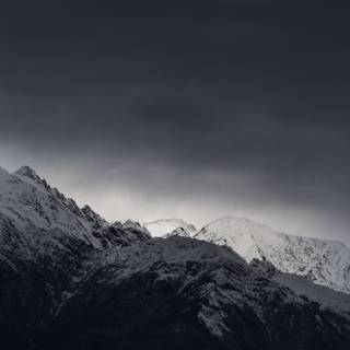 Black mountain phone wallpaper