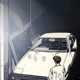 Anime cars phone wallpaper
