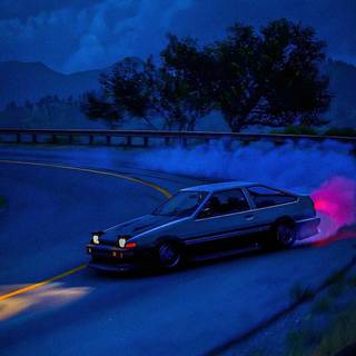 Anime cars phone wallpaper