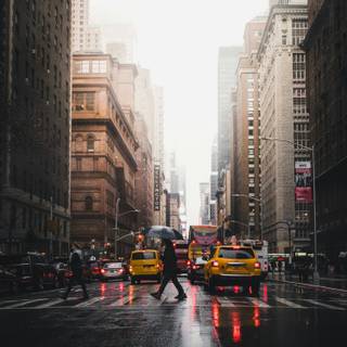 Rain city phone wallpaper