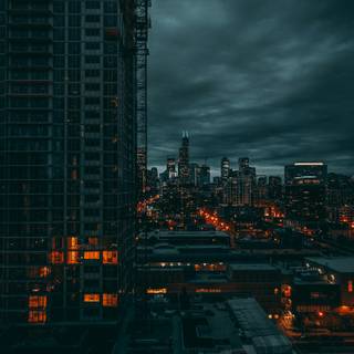 Rain city phone wallpaper