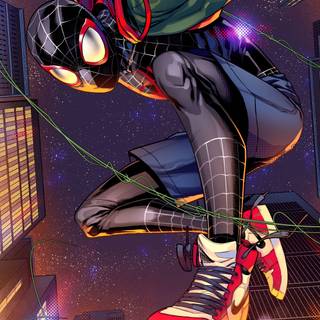 Phone Miles Morales wallpaper