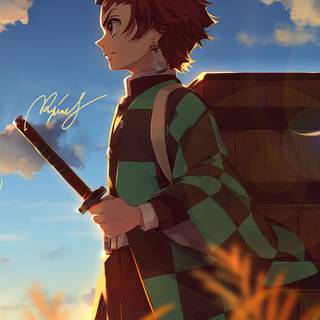 Demon Slayer Tanjiro iPhone wallpaper