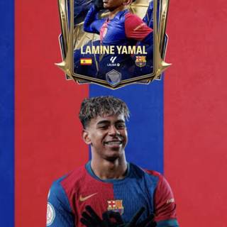 Lamine Yamal 4k phone wallpaper