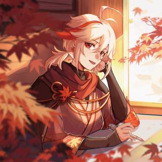 Kazuha desktop wallpaper