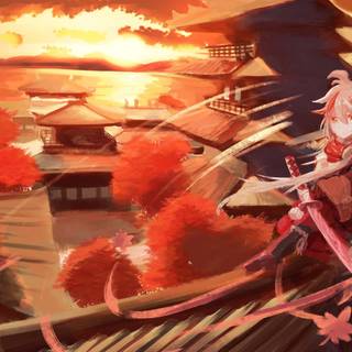 Kazuha desktop wallpaper