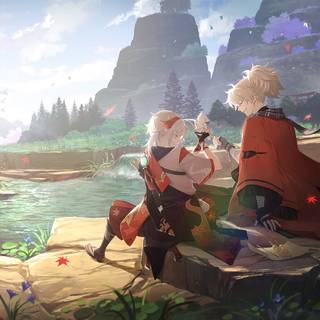 Kazuha desktop wallpaper