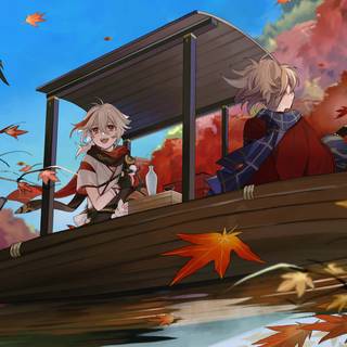 Kazuha desktop wallpaper