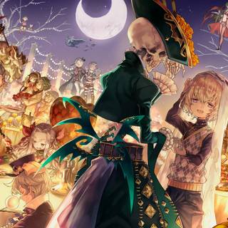 Anime lantern desktop wallpaper