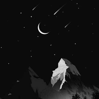 Mobile black and white wallpaper