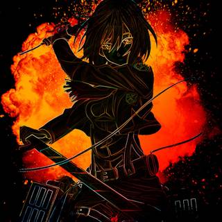 Mikasa Ackerman mobile wallpaper