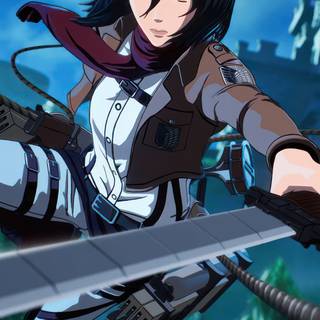 Mikasa Ackerman mobile wallpaper