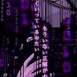 Purple anime mobile wallpaper