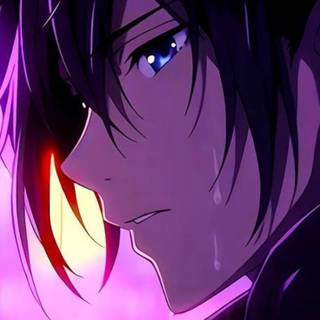 Purple anime mobile wallpaper