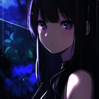 Purple anime mobile wallpaper