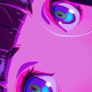 Purple anime mobile wallpaper