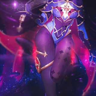 Purple anime mobile wallpaper