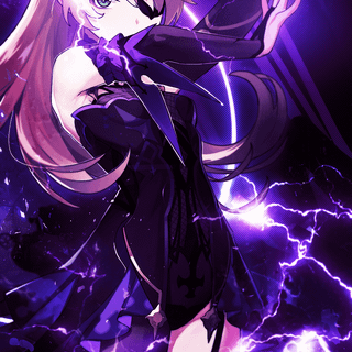 Purple anime mobile wallpaper