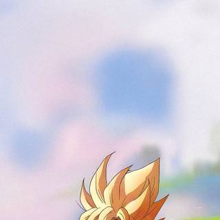 Goku with dragon wallpaper