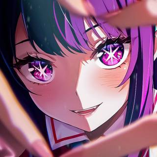 Purple anime mobile wallpaper